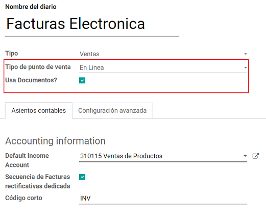 Document type configuration on Journal.