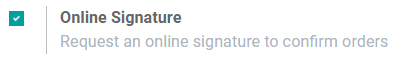 How to enable online signature on Odoo Sales?