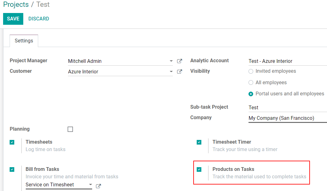 Keep track of stock in Odoo Field Service