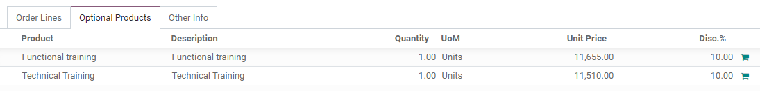 How to add optional products to your quotations on Odoo Sales