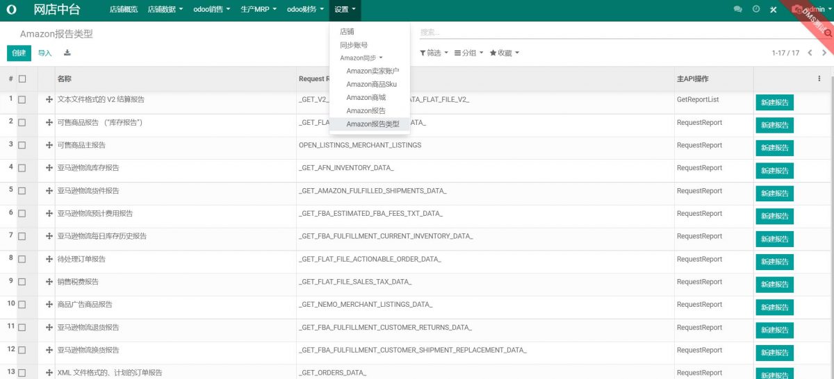 odoo天猫amazon亚马逊同步全球外贸多渠道分销管理平台